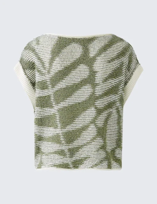 Oui trui 0092966 Olijf groen Fashion