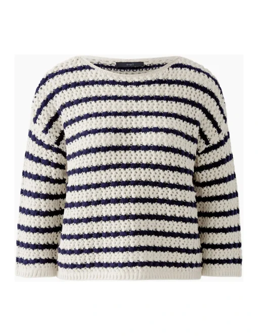 Oui trui 0091959 Wit/Blauw Hot