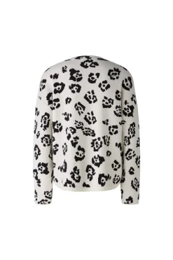 Oui trui 0089599 Wit/Zwart Discount