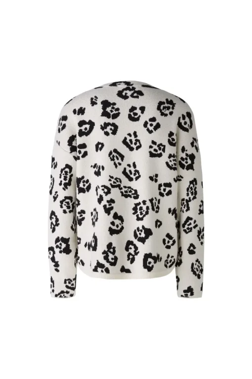 Oui trui 0089599 Wit/Zwart Discount