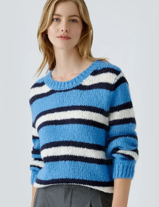 Oui trui 0089937 Wit/Blauw Best