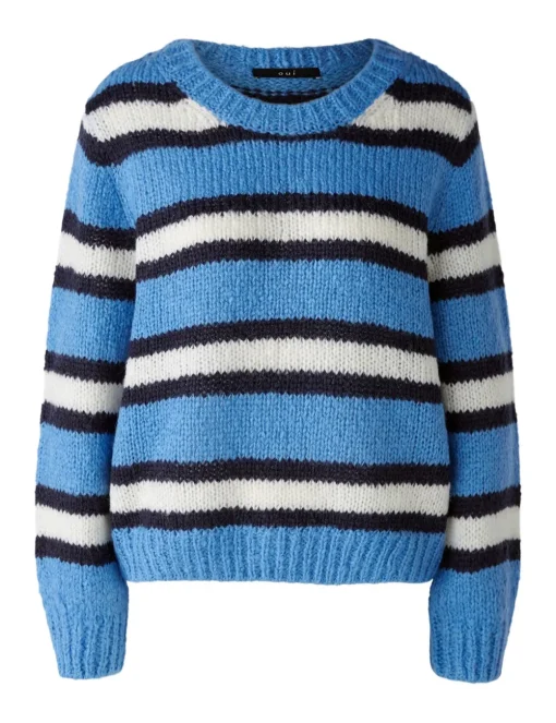 Oui trui 0089937 Wit/Blauw Best