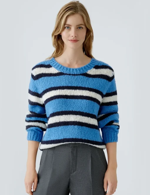 Oui trui 0089937 Wit/Blauw Best