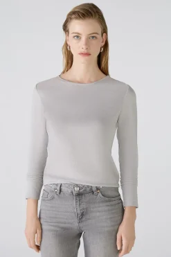 Oui t-shirts 0086191 Zilver Sale