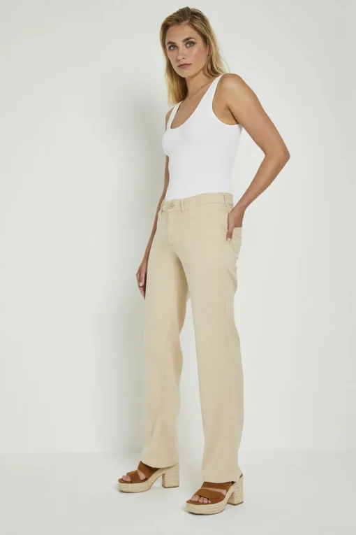 Para Mi pantalons SS241.227281 Beige Discount