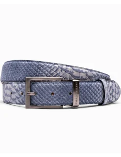 Paulo Bellini riem belt-Anaconda Blauw Clearance