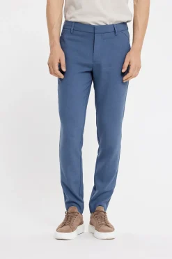 Plain business pantalon 30787 Blauw Sale
