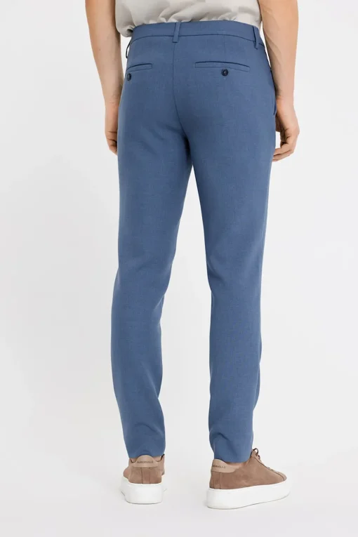 Plain business pantalon 30787 Blauw Sale