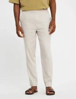 Plain business pantalon 40079 Khaky beige Sale