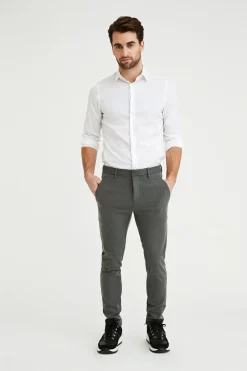 Plain business pantalon 30121 Grijs Melange Clearance