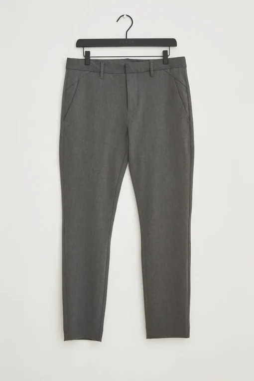 Plain business pantalon 30121 Grijs Melange Clearance