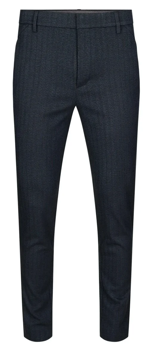 Plain business pantalon 30742 Blauw Fashion