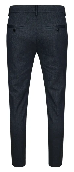 Plain business pantalon 30742 Blauw Fashion