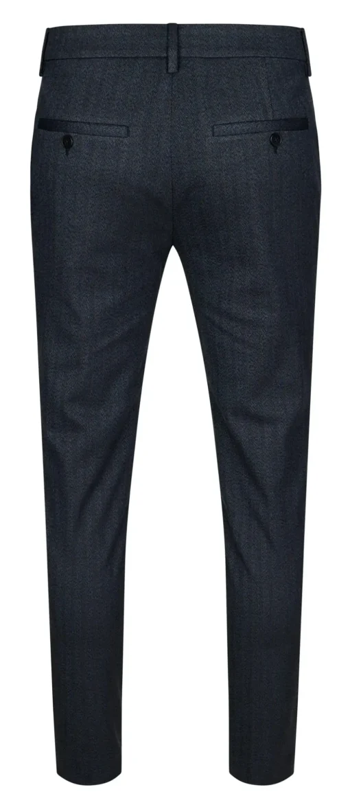 Plain business pantalon 30742 Blauw Fashion