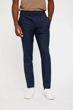 Plain business pantalon 30878 Blauw Clearance