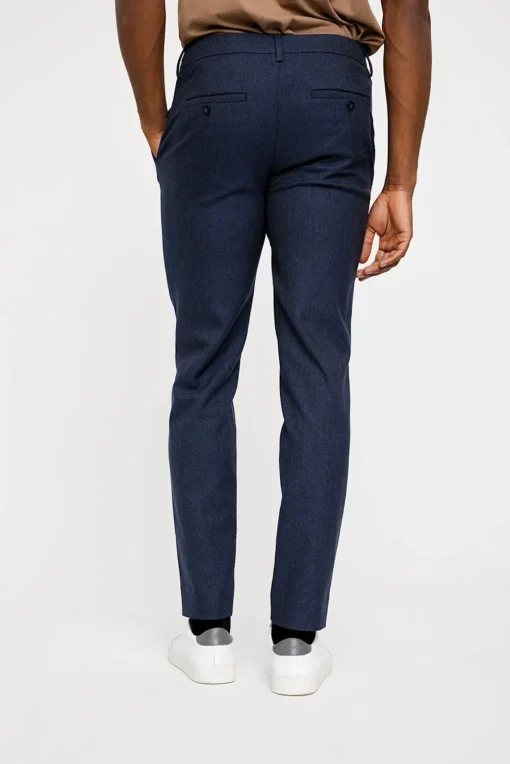 Plain business pantalon 30878 Blauw Clearance