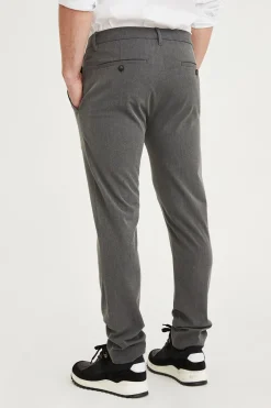 Plain business pantalon Slim Fit 30121 Grijs Melange Best