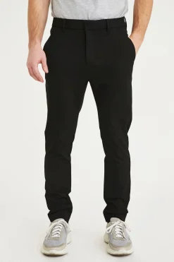 Plain business pantalon Slim Fit 30120 Zwart New