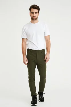Plain business pantalon Slim Fit 30419 Groen Outlet