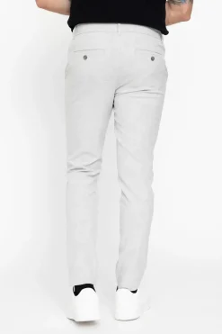 Plain business pantalon Slim Fit 30658 Licht Grijs Discount
