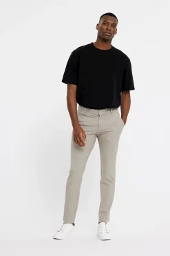 Plain business pantalon Slim Fit 30658 Beige Clearance