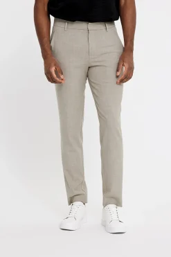 Plain business pantalon Slim Fit 30658 Beige Clearance