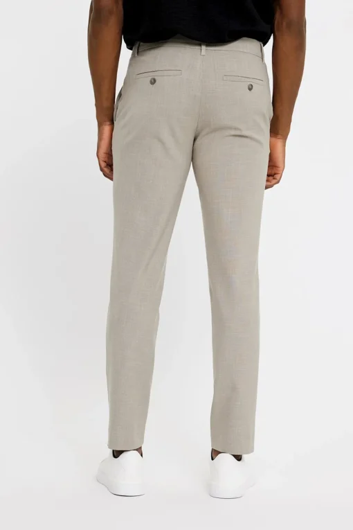 Plain business pantalon Slim Fit 30658 Beige Clearance