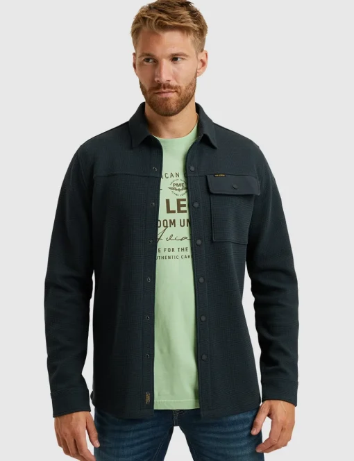 PME Legend overshirt PSI2411254 Donker Blauw Clearance