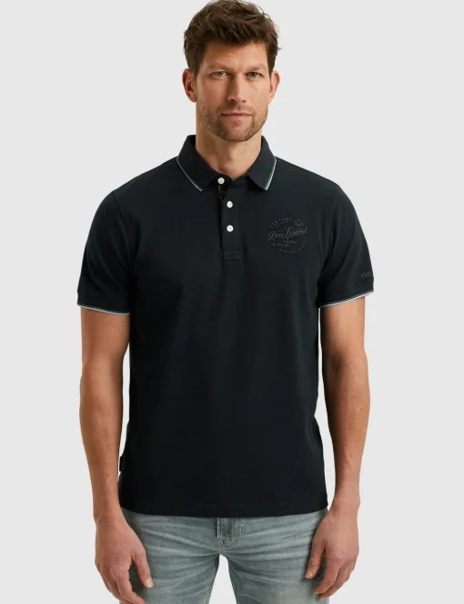 PME Legend polo's PPSS2504867 Donker Blauw Clearance
