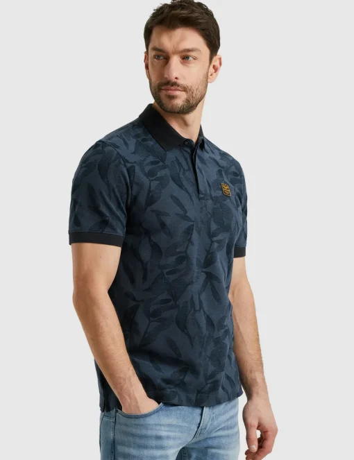 PME Legend polo's PPSS2504851 Donker Blauw Discount