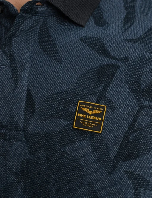 PME Legend polo's PPSS2504851 Donker Blauw Discount