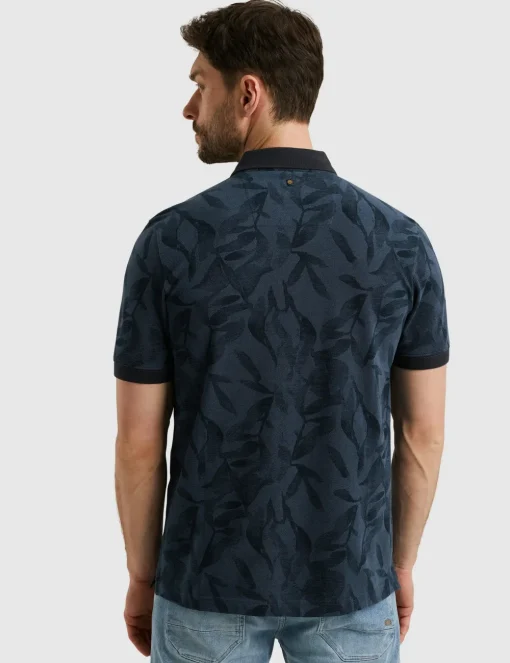 PME Legend polo's PPSS2504851 Donker Blauw Discount