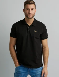 PME Legend polo's Regular Fit PPSS0000861 Zwart Outlet