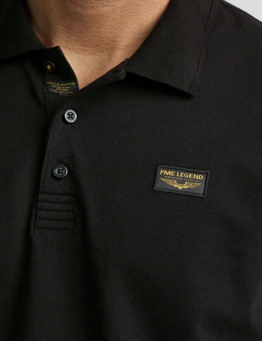 PME Legend polo's Regular Fit PPSS0000861 Zwart Outlet