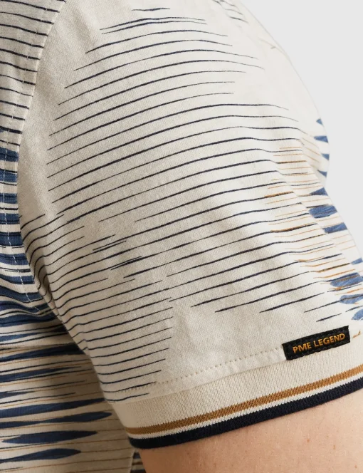 PME Legend polo's Tailored Fit PPSS2406893 Ecru Clearance