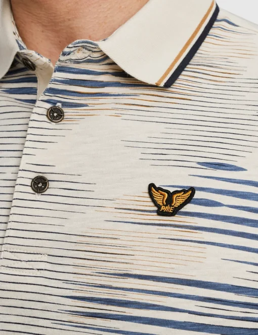 PME Legend polo's Tailored Fit PPSS2406893 Ecru Clearance