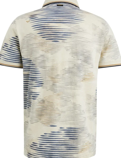 PME Legend polo's Tailored Fit PPSS2406893 Ecru Clearance