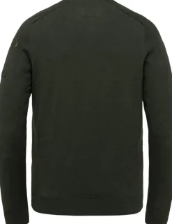 PME Legend ronde hals trui PKW0000330 Groen Clearance
