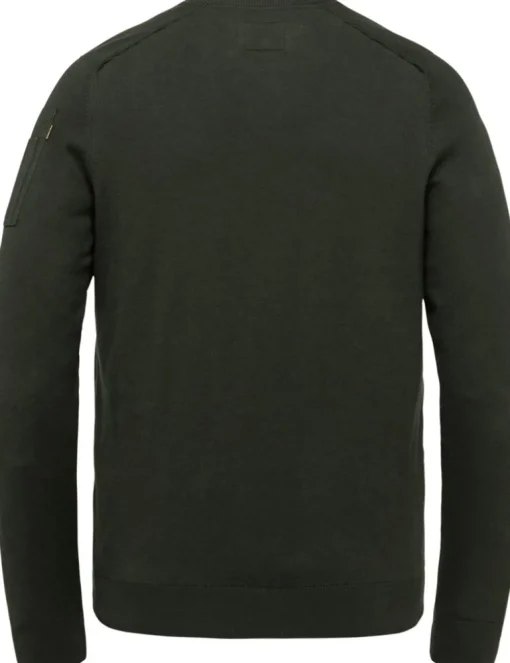 PME Legend ronde hals trui PKW0000330 Groen Clearance