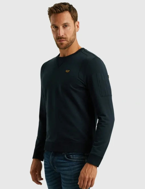 PME Legend sweater Regular Fit PLS0000431 Donker Blauw Online