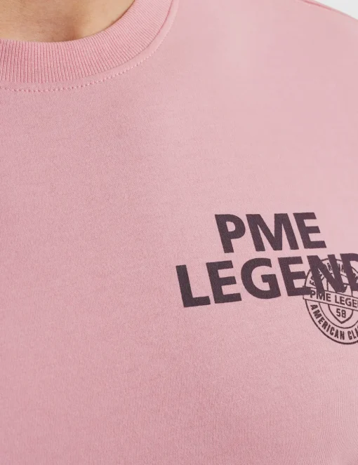 PME Legend t-shirts PTSS2505571 Zacht roze Fashion
