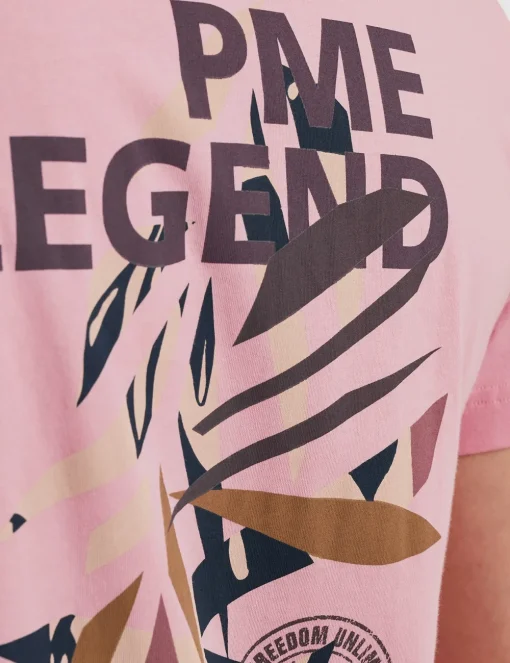 PME Legend t-shirts PTSS2505571 Zacht roze Fashion