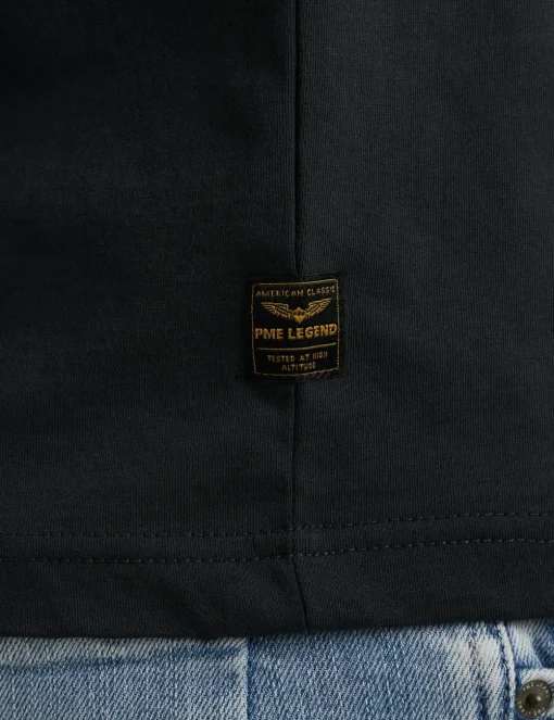 PME Legend t-shirts PTSS2505572 Donker Blauw Discount