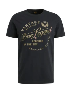 PME Legend t-shirts PTSS2504596 Donker Blauw Best