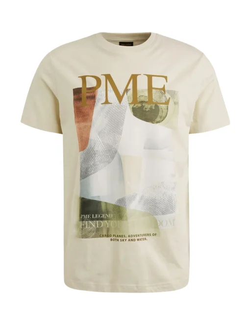 PME Legend t-shirts PTSS2504587 Khaky beige Online