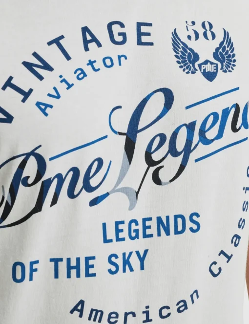 PME Legend t-shirts PTSS2504596 Wit Clearance