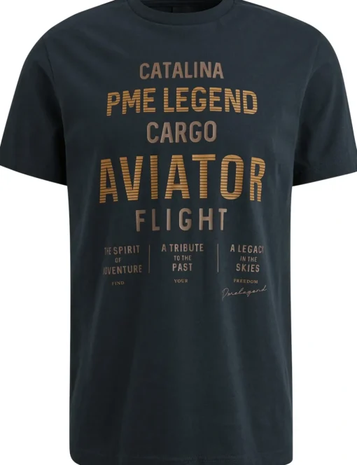 PME Legend t-shirts PTSS2503564 Licht Blauw Hot