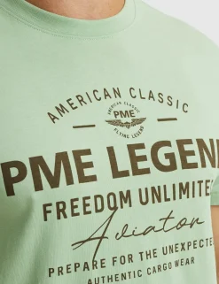PME Legend t-shirts PTSS2411531 Licht Groen Sale