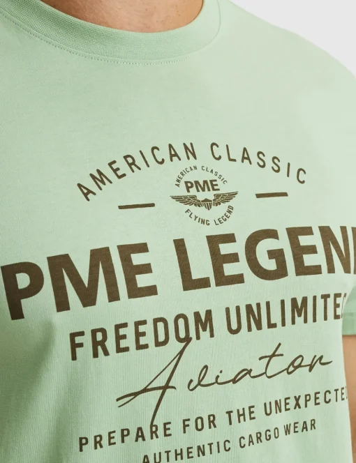 PME Legend t-shirts PTSS2411531 Licht Groen Sale