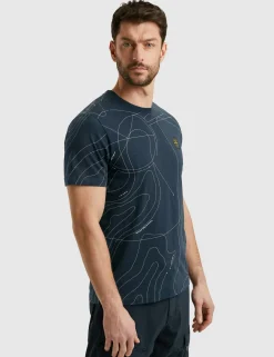 PME Legend t-shirts PTSS2502561 Licht Blauw Fashion